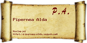 Pipernea Alda névjegykártya